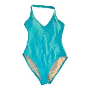Speedo aqua halter top one-piece swimsuit in size 10